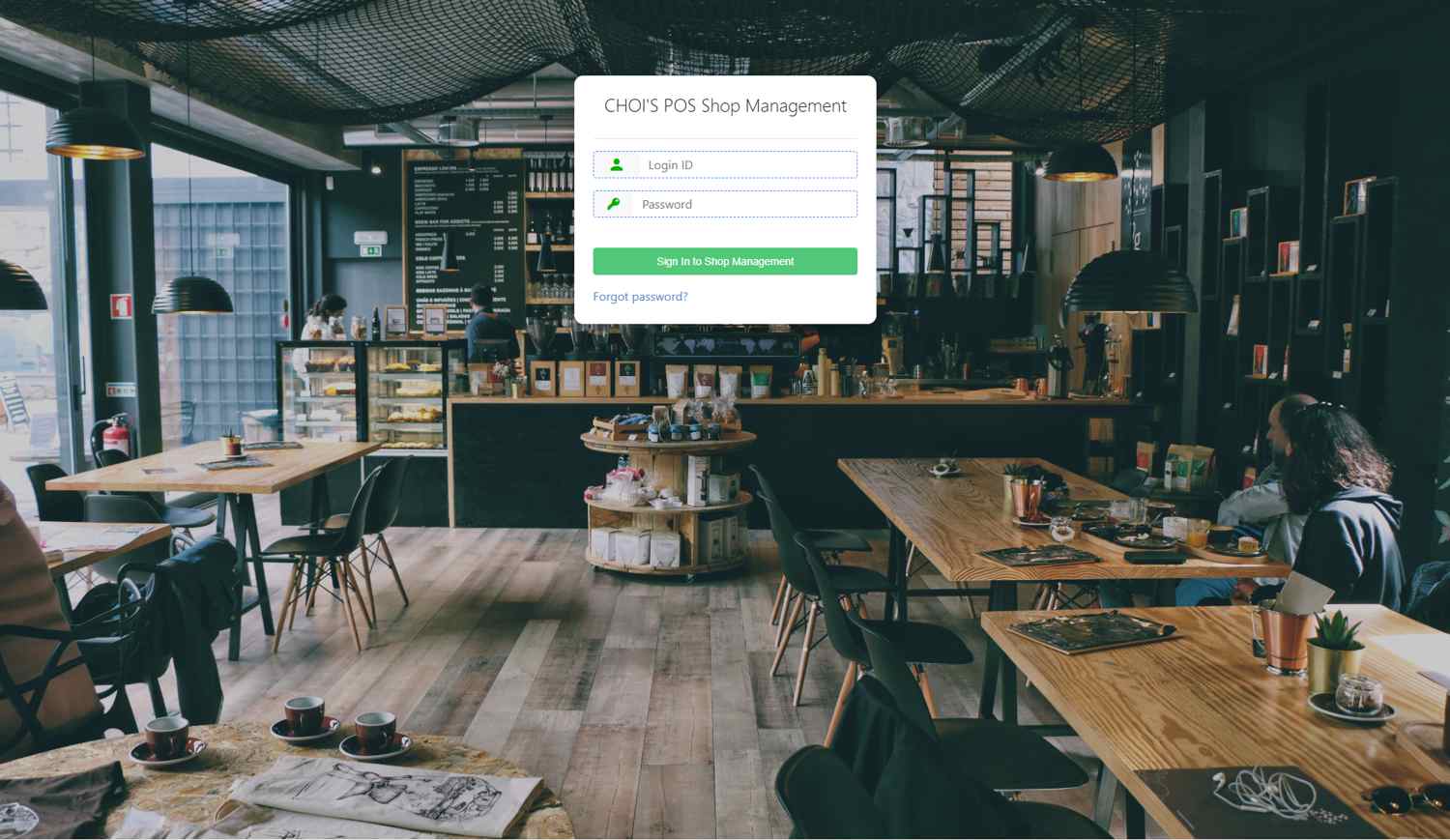 CHOI'S POS Shop Management Dashboard